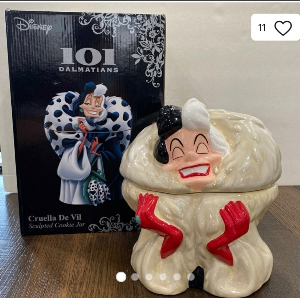 Cruella De Vil cookie jar